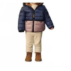 NEW 7AM ENFANT roll me puffer in blue